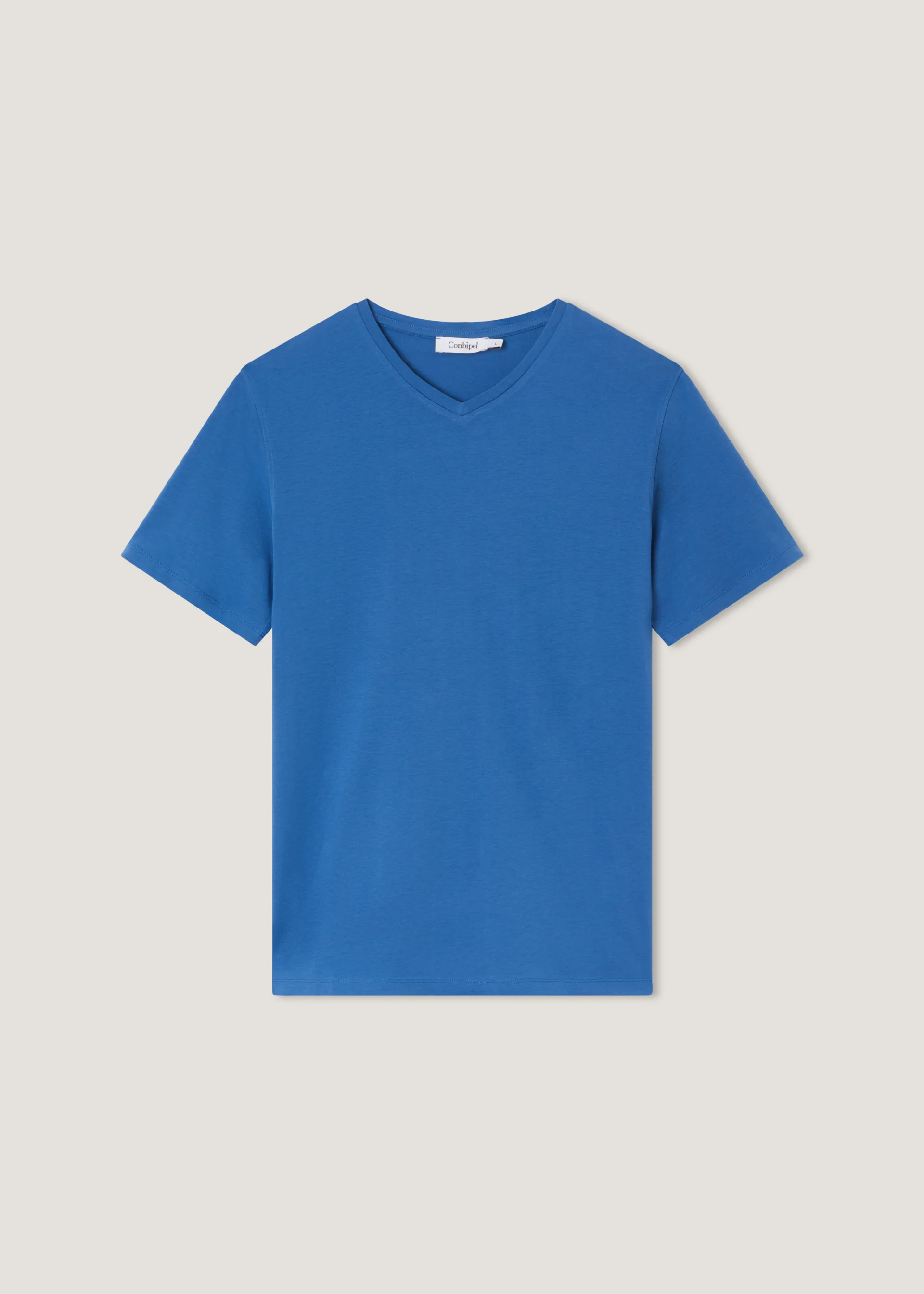T-shirt scollo V in puro cotone - Image 5