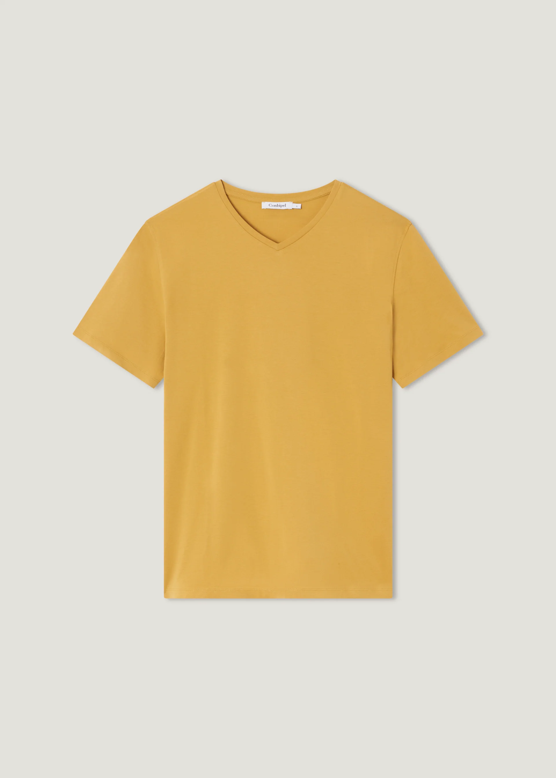 T-shirt scollo V in puro cotone - Image 9
