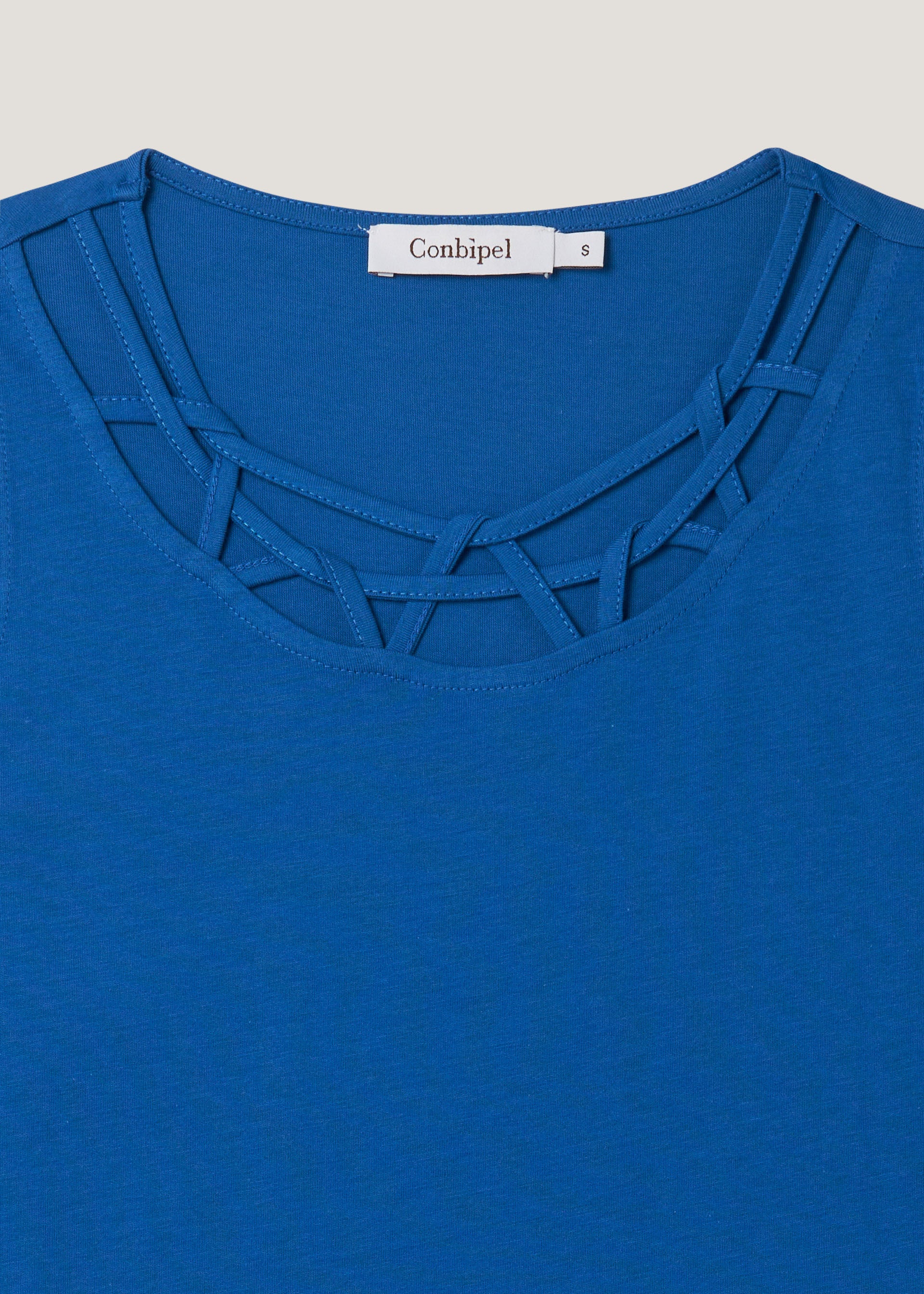 Top girocollo con intarsio - Image 14