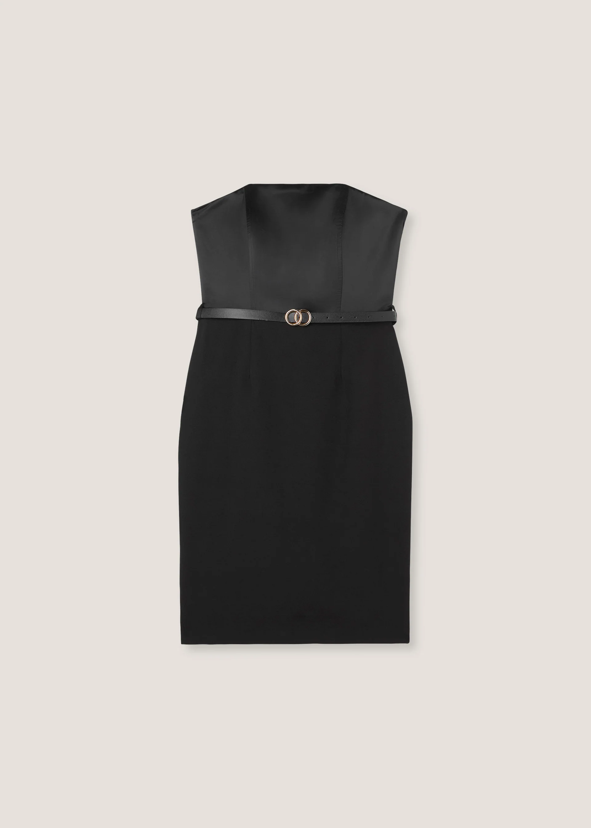 Tubino bustier in satin - Image 5